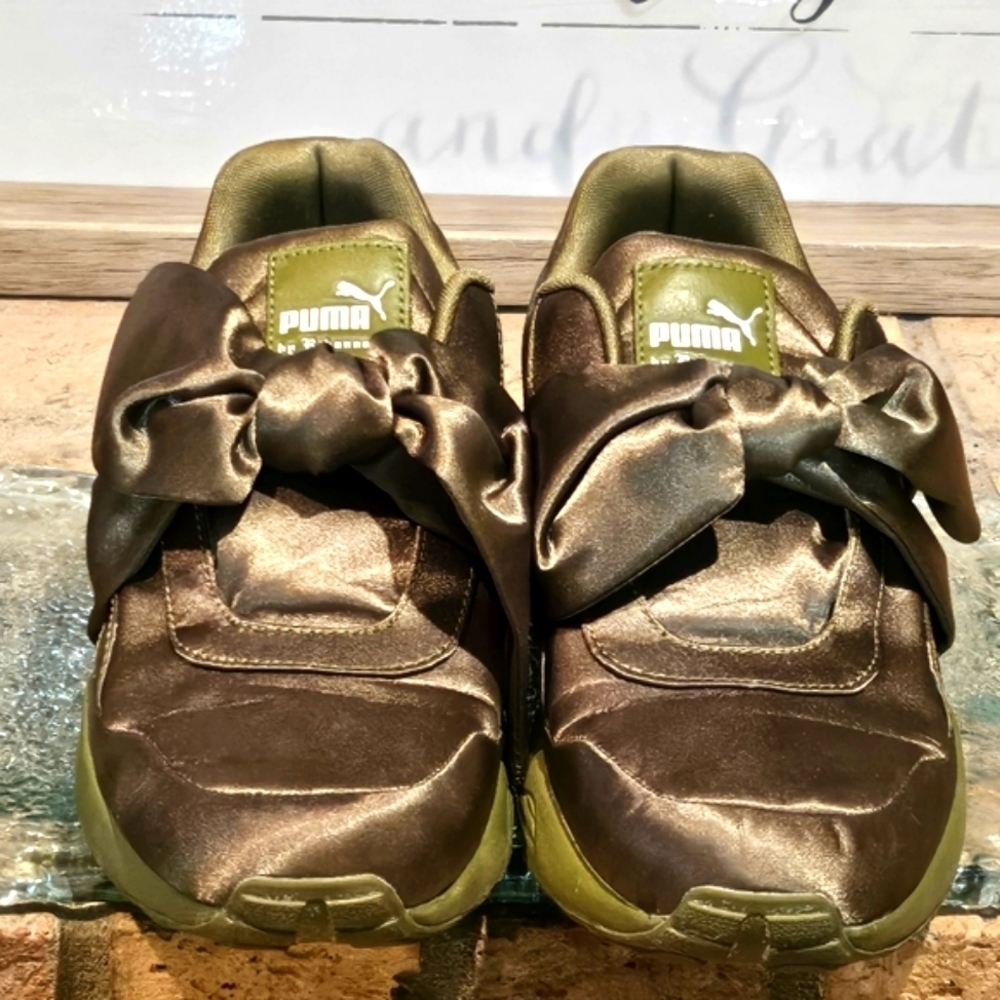 Puma Bow Rihanna Fenty Olive Wmns 7.5 #365054